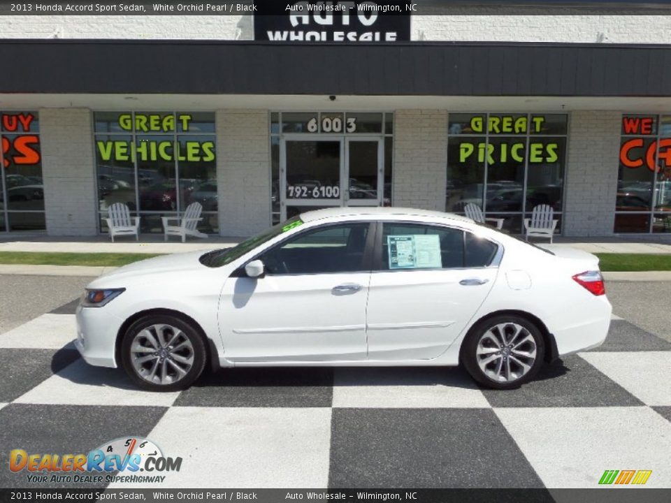 2013 Honda Accord Sport Sedan White Orchid Pearl / Black Photo #1