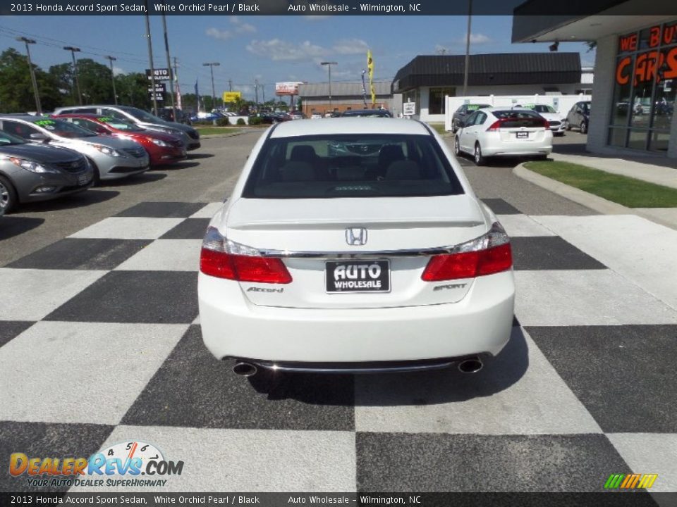 2013 Honda Accord Sport Sedan White Orchid Pearl / Black Photo #4