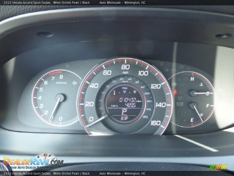 2013 Honda Accord Sport Sedan White Orchid Pearl / Black Photo #16