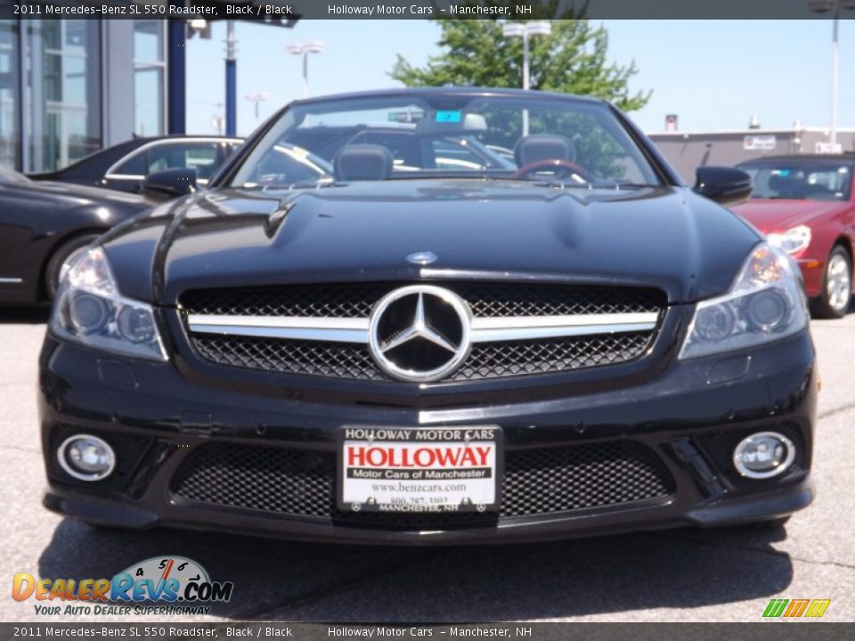 2011 Mercedes-Benz SL 550 Roadster Black / Black Photo #2