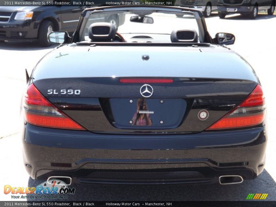 2011 Mercedes-Benz SL 550 Roadster Black / Black Photo #4