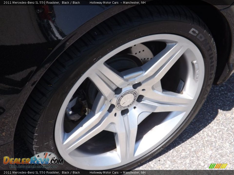 2011 Mercedes-Benz SL 550 Roadster Black / Black Photo #5