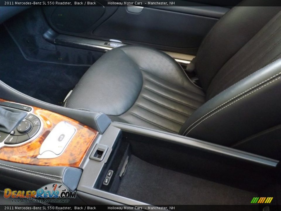 2011 Mercedes-Benz SL 550 Roadster Black / Black Photo #8