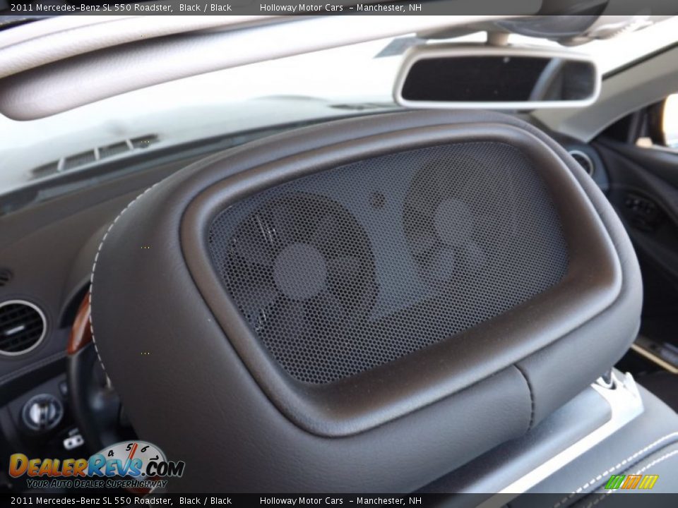 2011 Mercedes-Benz SL 550 Roadster Black / Black Photo #10