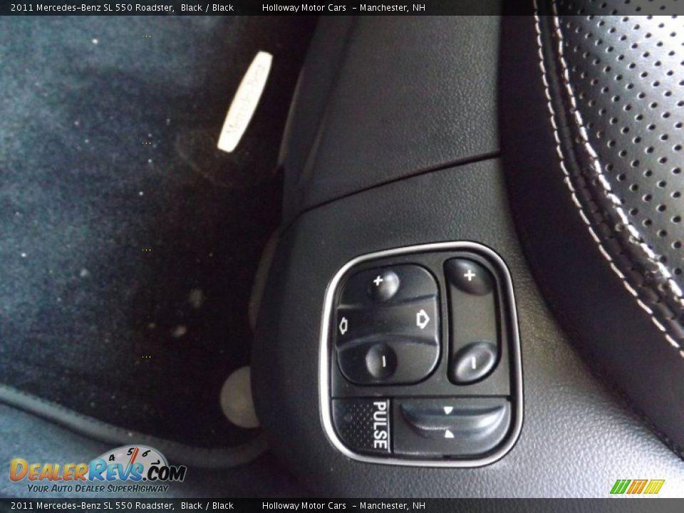 2011 Mercedes-Benz SL 550 Roadster Black / Black Photo #11