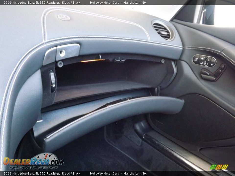 2011 Mercedes-Benz SL 550 Roadster Black / Black Photo #12