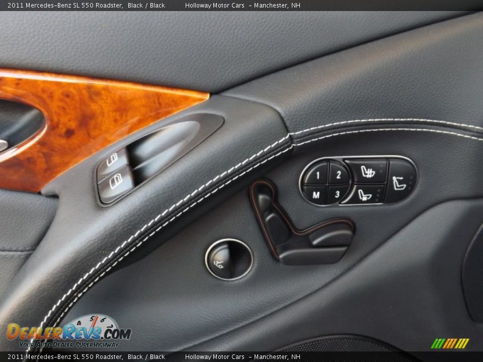 2011 Mercedes-Benz SL 550 Roadster Black / Black Photo #13
