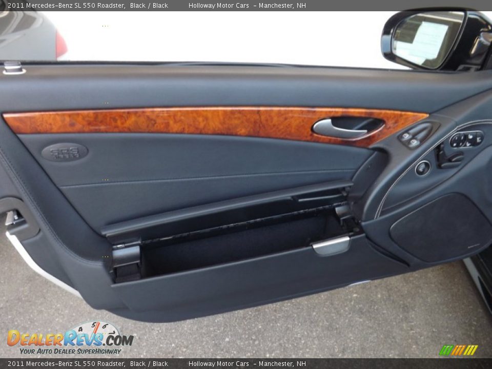 2011 Mercedes-Benz SL 550 Roadster Black / Black Photo #14