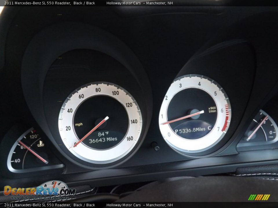2011 Mercedes-Benz SL 550 Roadster Black / Black Photo #17