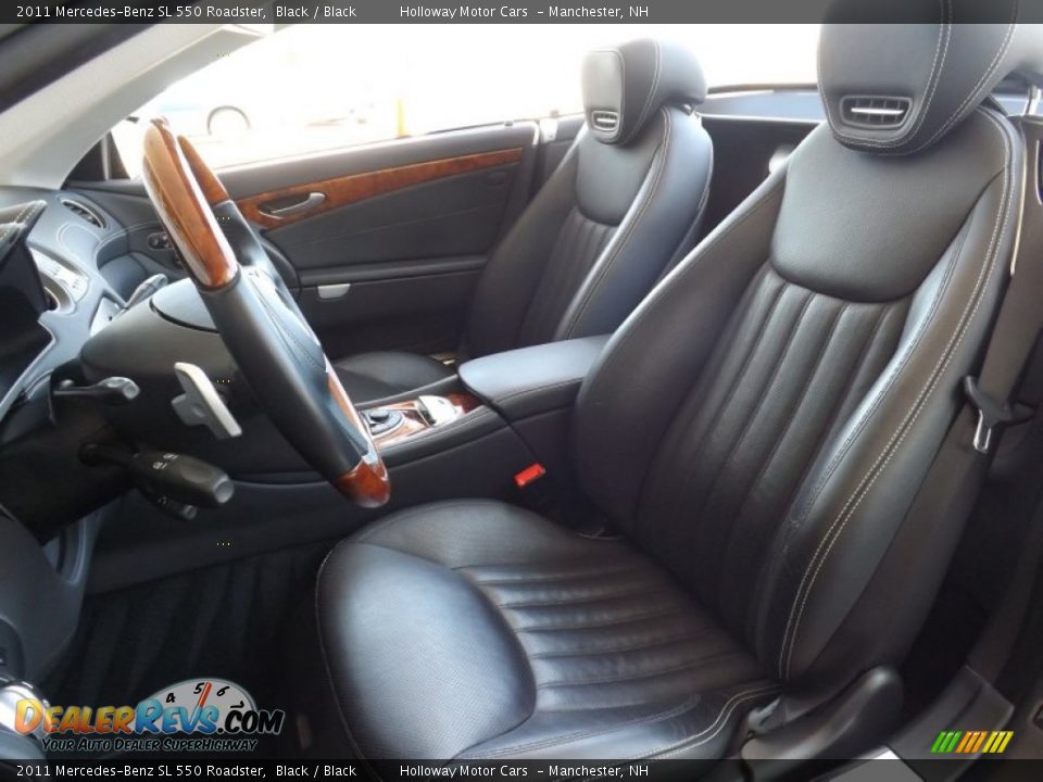 2011 Mercedes-Benz SL 550 Roadster Black / Black Photo #18
