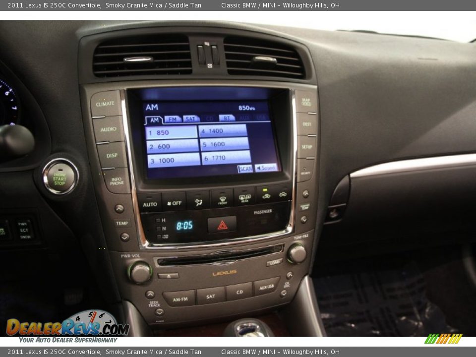 2011 Lexus IS 250C Convertible Smoky Granite Mica / Saddle Tan Photo #13