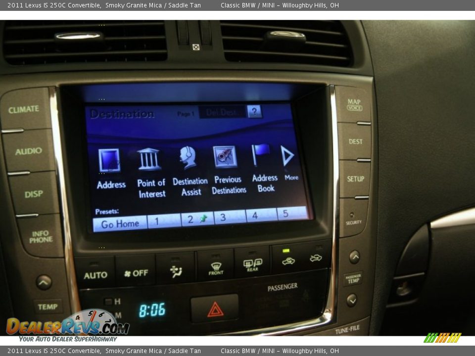 2011 Lexus IS 250C Convertible Smoky Granite Mica / Saddle Tan Photo #20