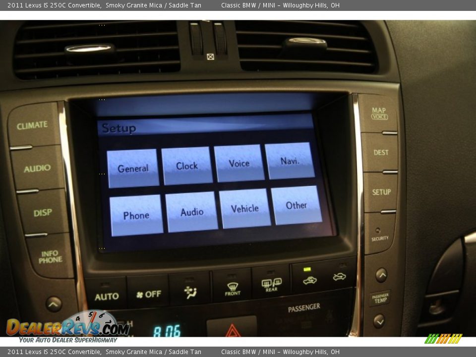 2011 Lexus IS 250C Convertible Smoky Granite Mica / Saddle Tan Photo #21