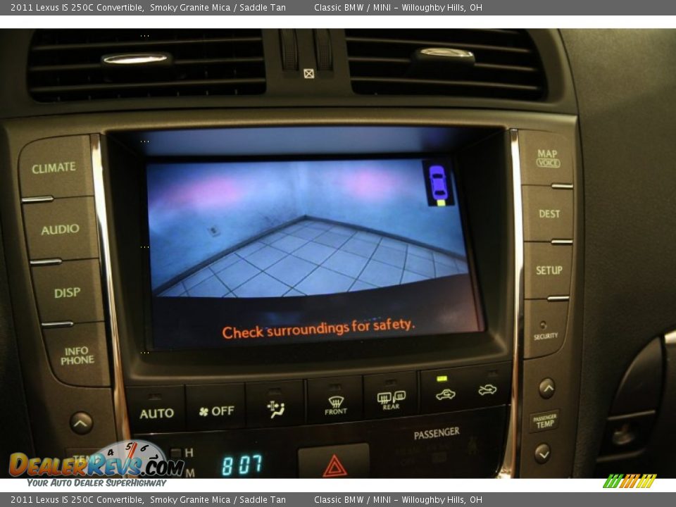 2011 Lexus IS 250C Convertible Smoky Granite Mica / Saddle Tan Photo #22