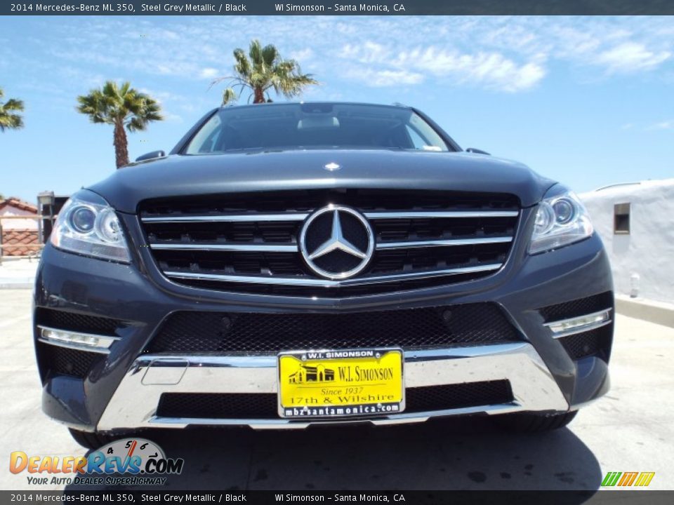 2014 Mercedes-Benz ML 350 Steel Grey Metallic / Black Photo #2