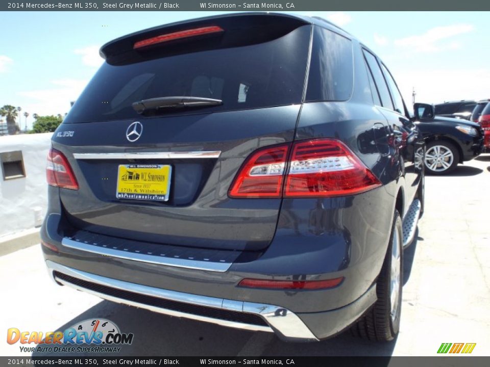 2014 Mercedes-Benz ML 350 Steel Grey Metallic / Black Photo #4