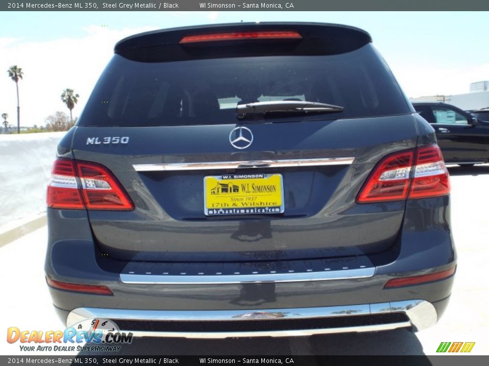 2014 Mercedes-Benz ML 350 Steel Grey Metallic / Black Photo #5
