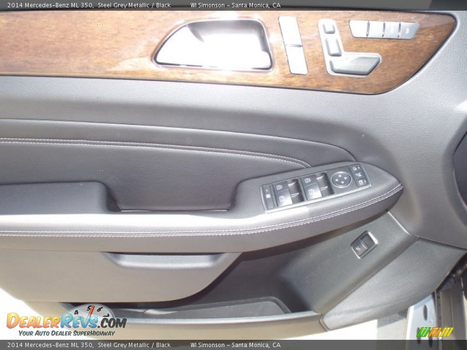 2014 Mercedes-Benz ML 350 Steel Grey Metallic / Black Photo #6