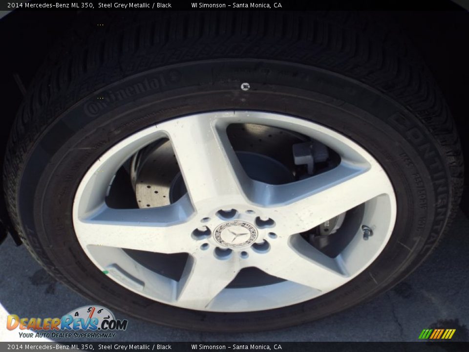 2014 Mercedes-Benz ML 350 Steel Grey Metallic / Black Photo #10