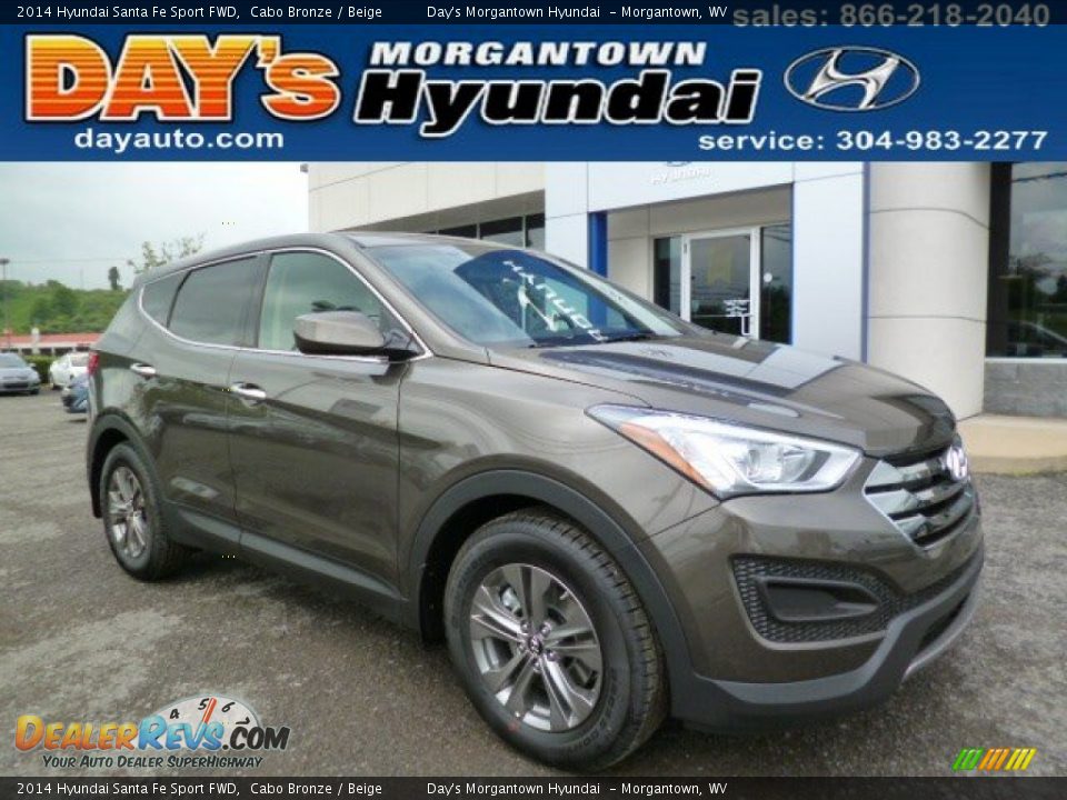 2014 Hyundai Santa Fe Sport FWD Cabo Bronze / Beige Photo #1