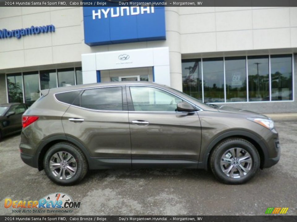 2014 Hyundai Santa Fe Sport FWD Cabo Bronze / Beige Photo #8