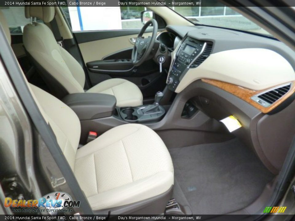 2014 Hyundai Santa Fe Sport FWD Cabo Bronze / Beige Photo #10
