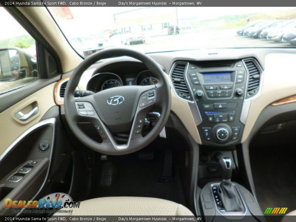 2014 Hyundai Santa Fe Sport FWD Cabo Bronze / Beige Photo #15