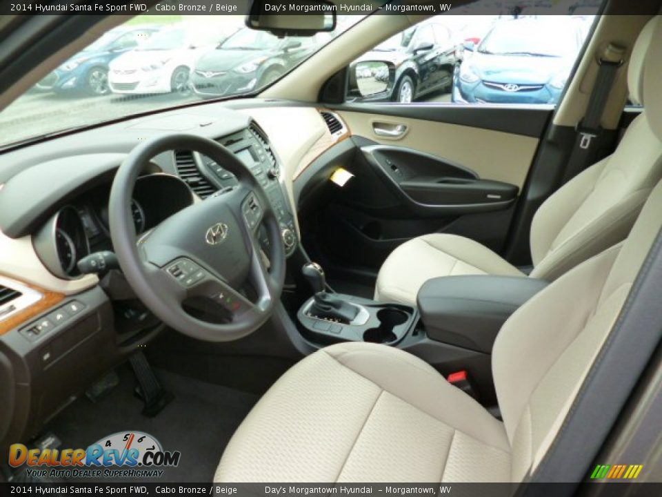 2014 Hyundai Santa Fe Sport FWD Cabo Bronze / Beige Photo #17