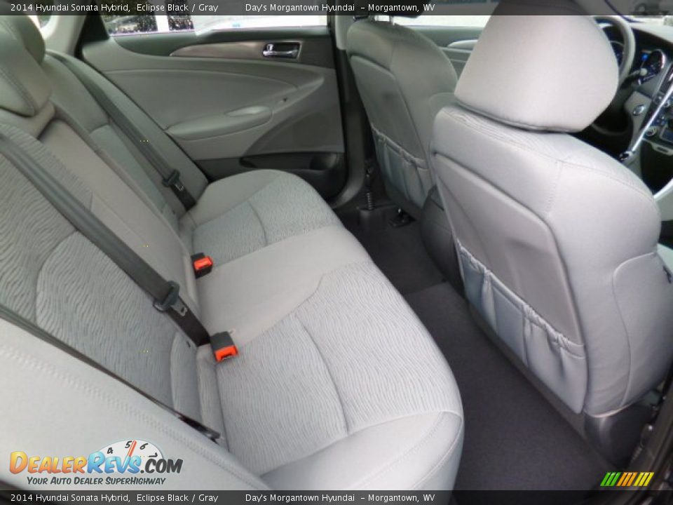 Rear Seat of 2014 Hyundai Sonata Hybrid Photo #12