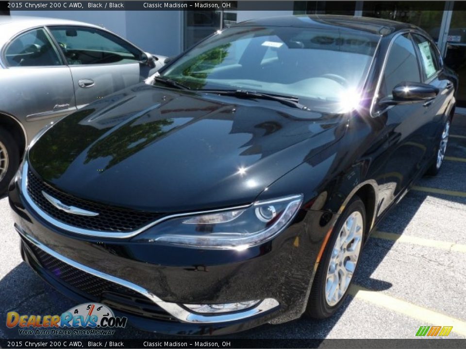 2015 Chrysler 200 C AWD Black / Black Photo #1