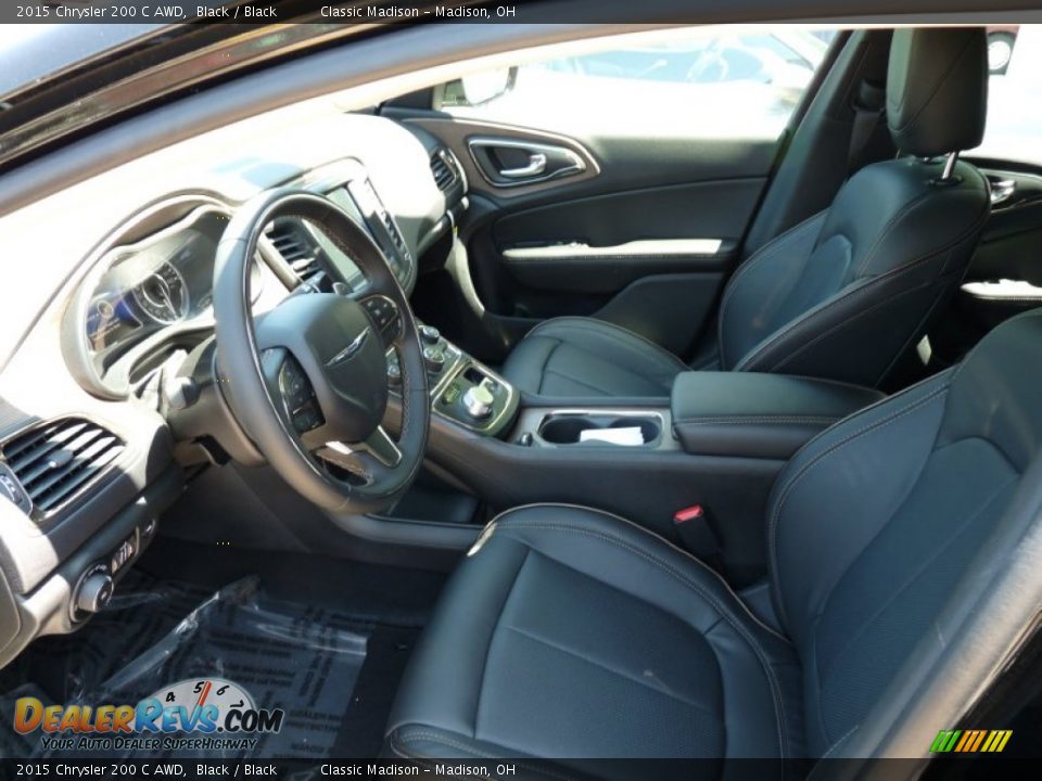 2015 Chrysler 200 C AWD Black / Black Photo #4