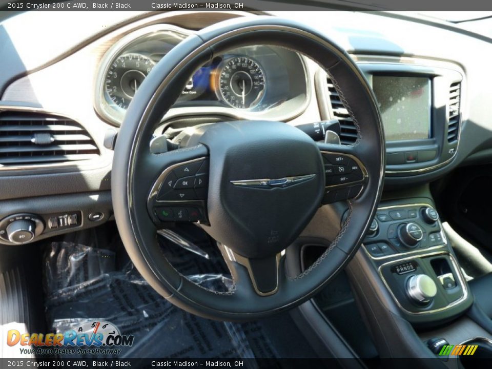 2015 Chrysler 200 C AWD Black / Black Photo #6