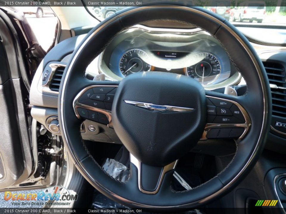 2015 Chrysler 200 C AWD Black / Black Photo #8