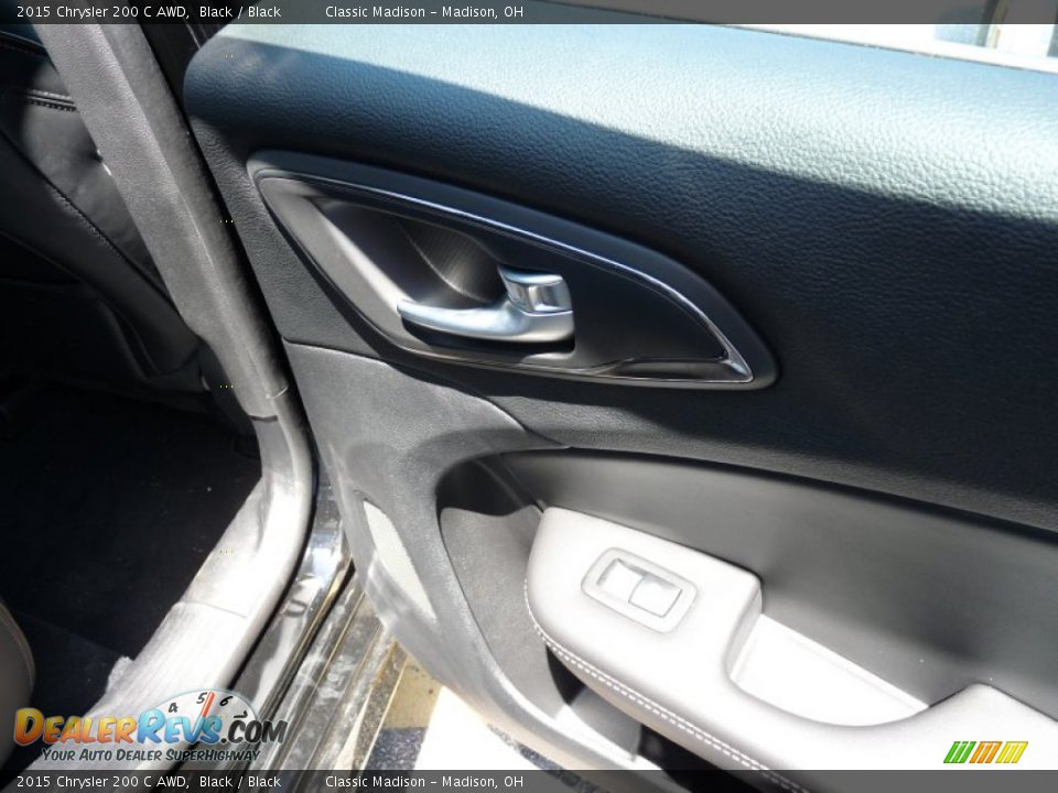 2015 Chrysler 200 C AWD Black / Black Photo #14