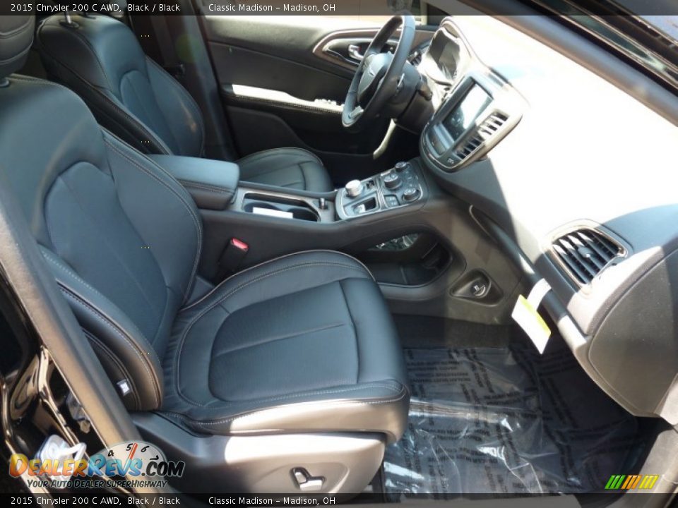 2015 Chrysler 200 C AWD Black / Black Photo #15
