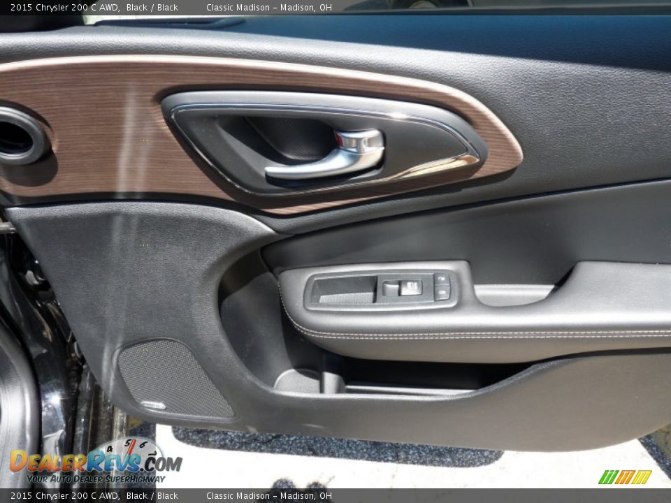 2015 Chrysler 200 C AWD Black / Black Photo #16