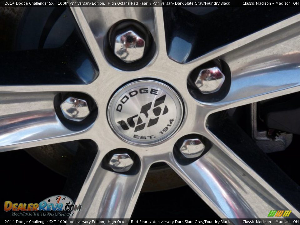 2014 Dodge Challenger SXT 100th Anniversary Edition High Octane Red Pearl / Anniversary Dark Slate Gray/Foundry Black Photo #18