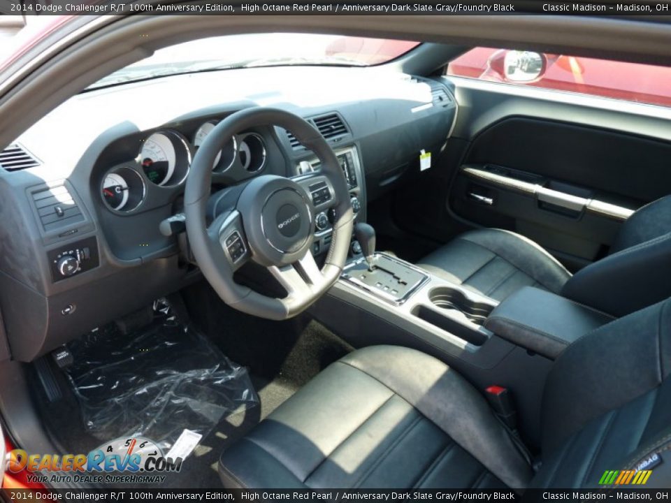 2014 Dodge Challenger R/T 100th Anniversary Edition High Octane Red Pearl / Anniversary Dark Slate Gray/Foundry Black Photo #4