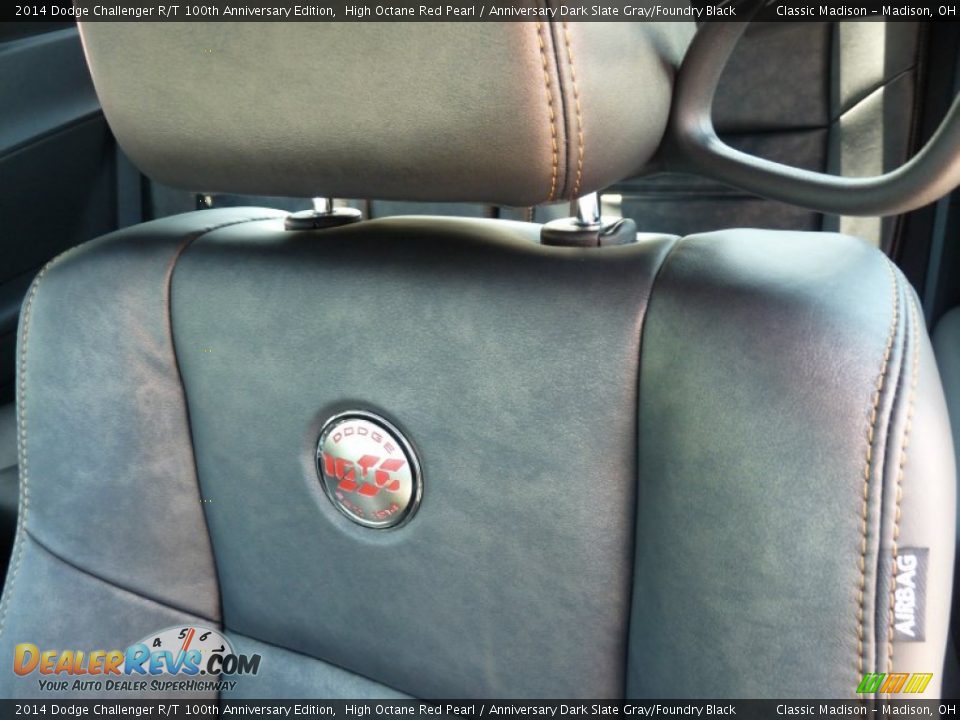 2014 Dodge Challenger R/T 100th Anniversary Edition High Octane Red Pearl / Anniversary Dark Slate Gray/Foundry Black Photo #5
