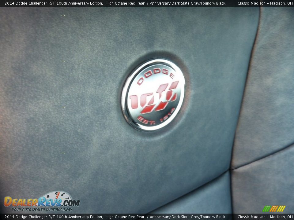 2014 Dodge Challenger R/T 100th Anniversary Edition High Octane Red Pearl / Anniversary Dark Slate Gray/Foundry Black Photo #14