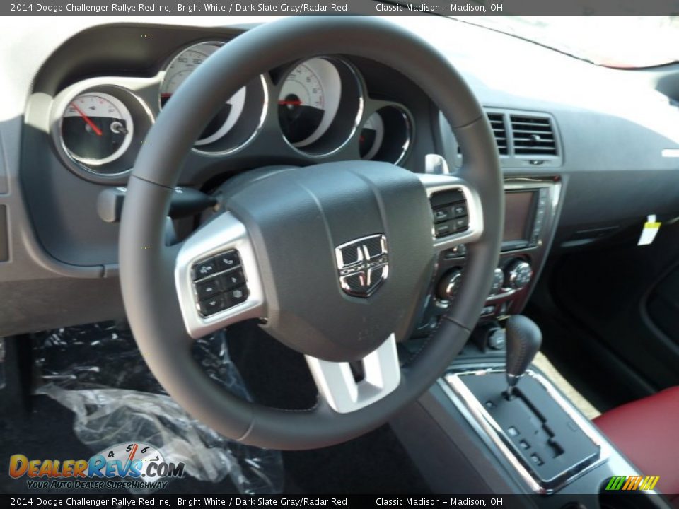 2014 Dodge Challenger Rallye Redline Steering Wheel Photo #5