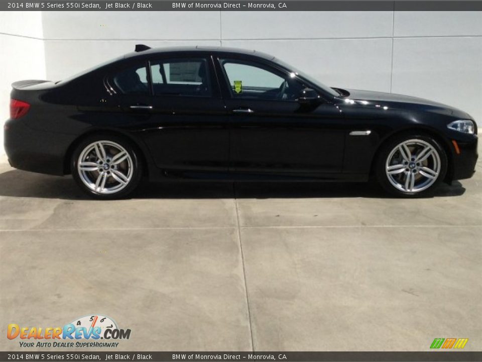 2014 BMW 5 Series 550i Sedan Jet Black / Black Photo #2