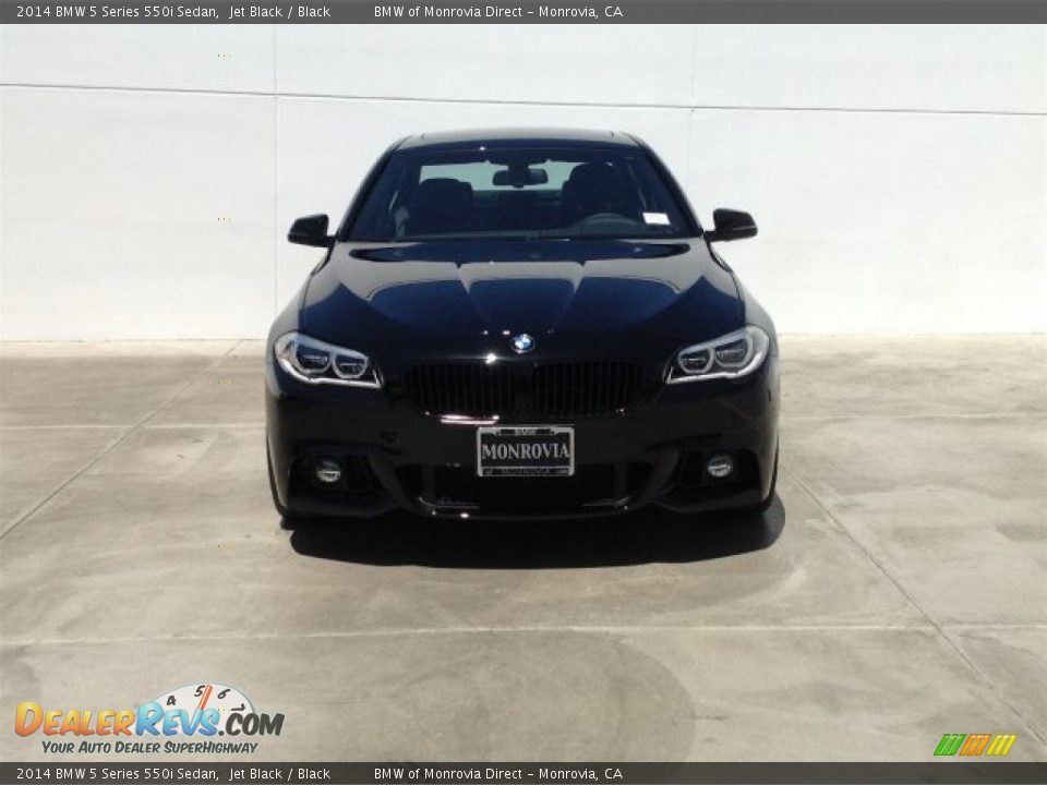 2014 BMW 5 Series 550i Sedan Jet Black / Black Photo #3