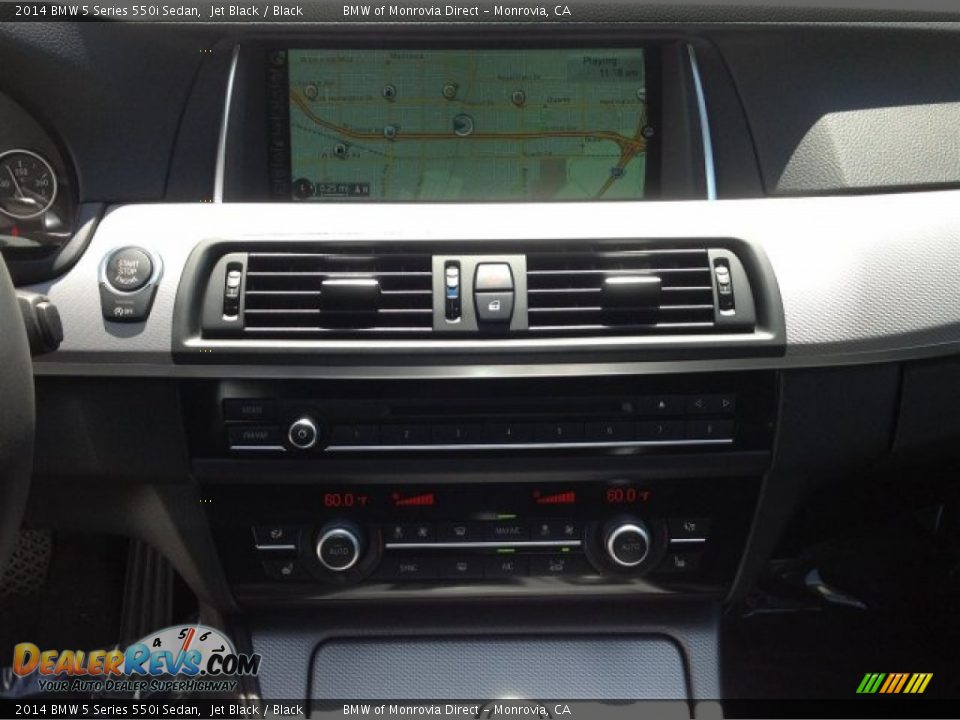 2014 BMW 5 Series 550i Sedan Jet Black / Black Photo #8