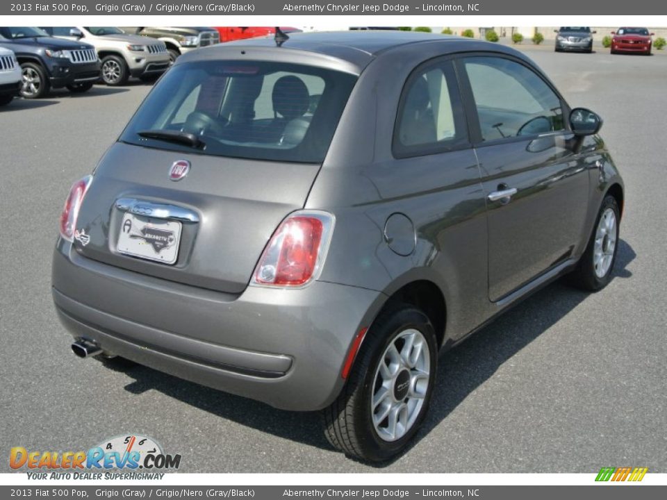 2013 Fiat 500 Pop Grigio (Gray) / Grigio/Nero (Gray/Black) Photo #5