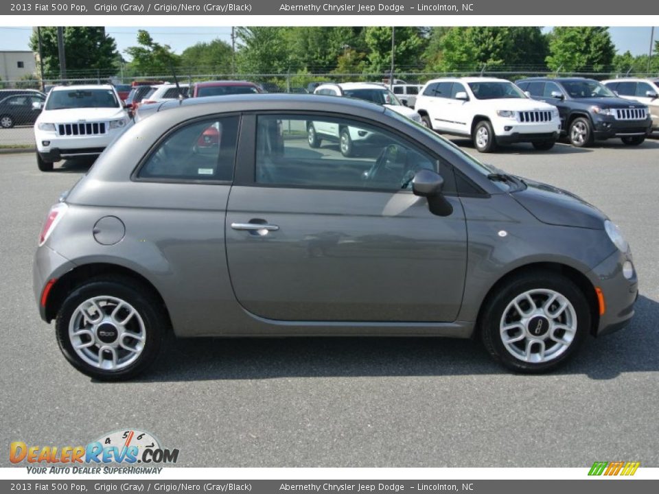 2013 Fiat 500 Pop Grigio (Gray) / Grigio/Nero (Gray/Black) Photo #6