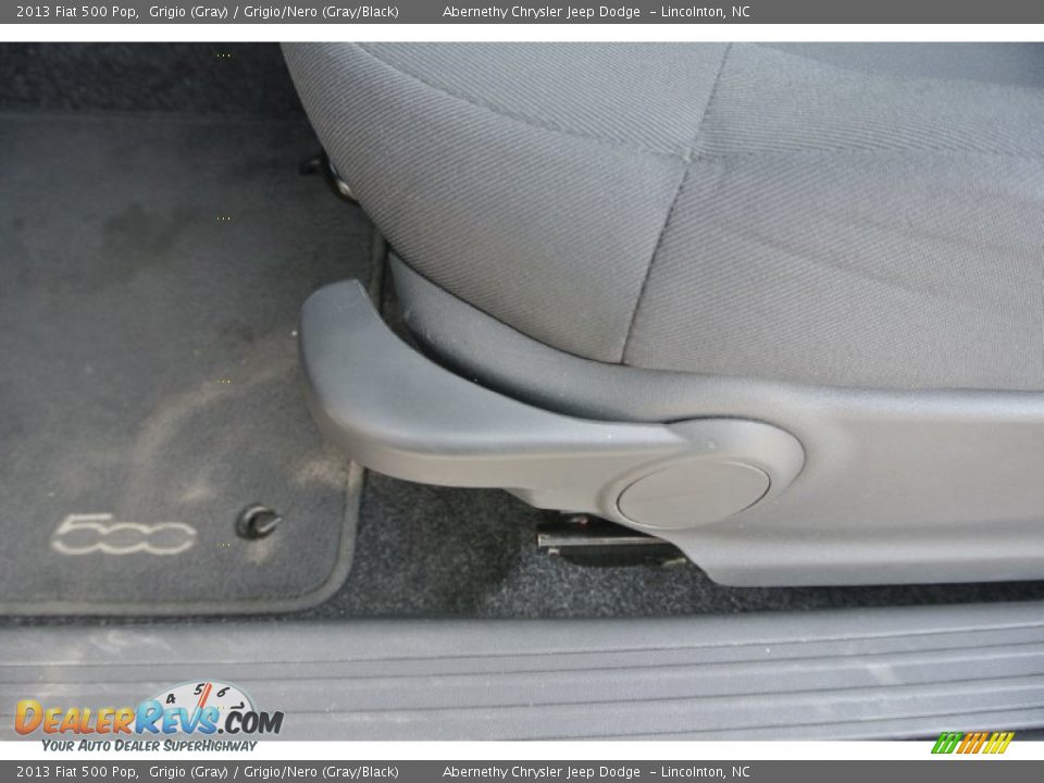 2013 Fiat 500 Pop Grigio (Gray) / Grigio/Nero (Gray/Black) Photo #9