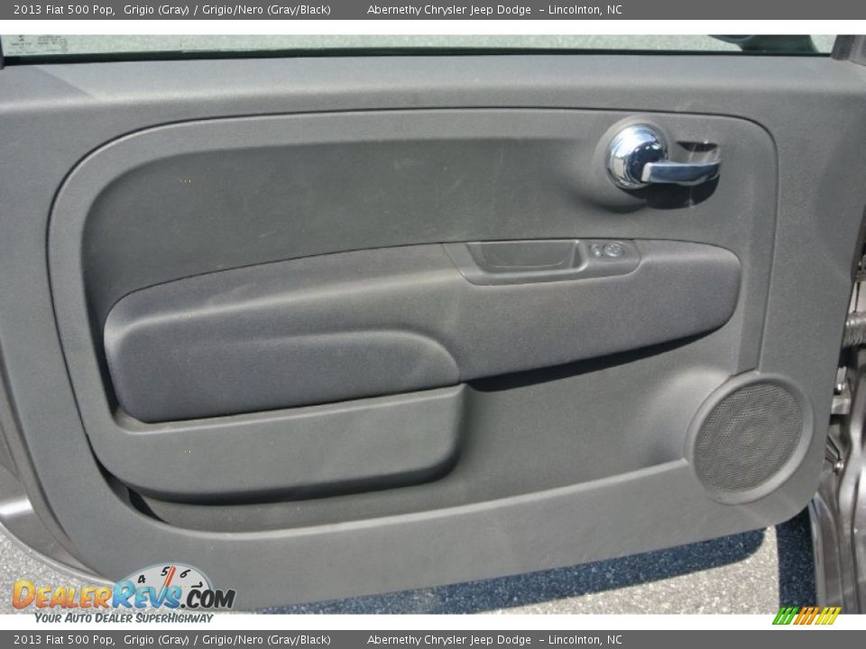 2013 Fiat 500 Pop Grigio (Gray) / Grigio/Nero (Gray/Black) Photo #10