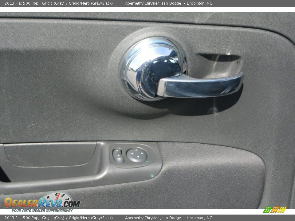 2013 Fiat 500 Pop Grigio (Gray) / Grigio/Nero (Gray/Black) Photo #11