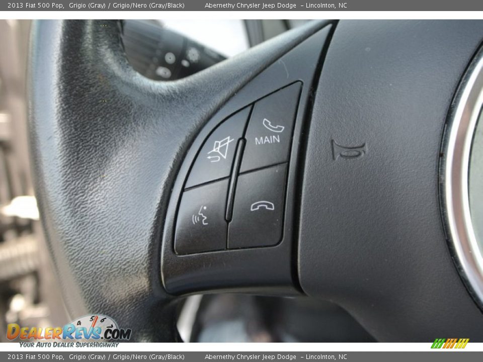 2013 Fiat 500 Pop Grigio (Gray) / Grigio/Nero (Gray/Black) Photo #12